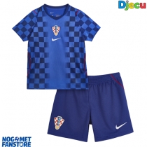 Hrvatska Gostujuci Dres za djecu SP 2026 Kratak Rukav (+ Kratke hlače)